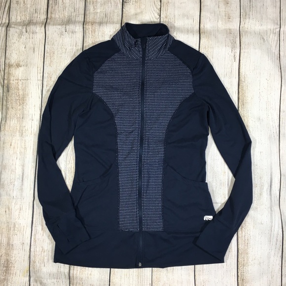 Marika Tops - Marina Tek Full Zip Jacket Knit Yoga Activewear S